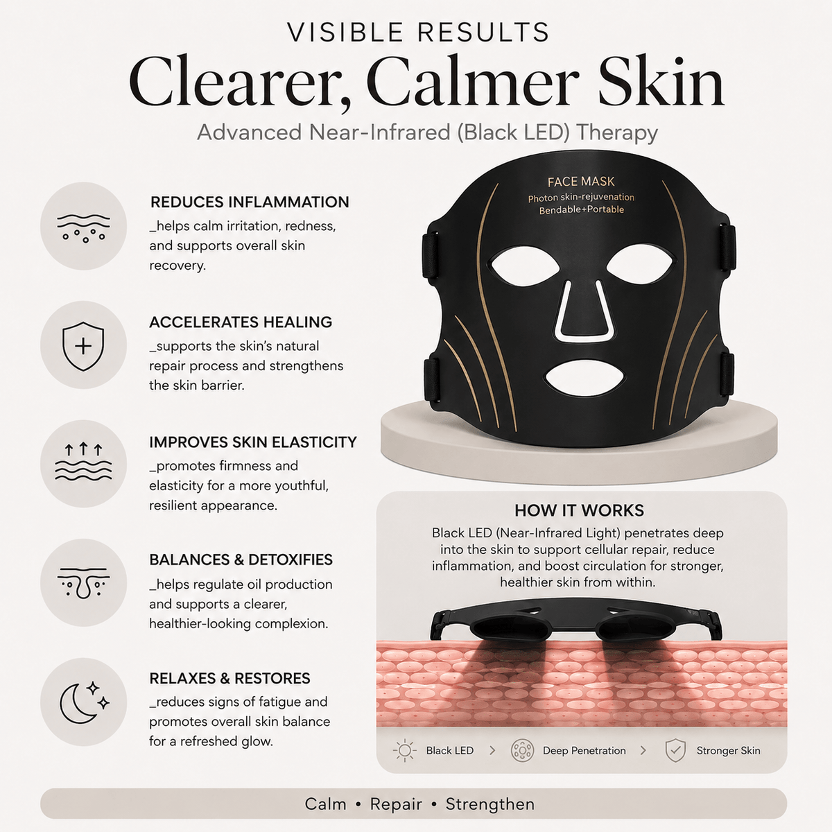LumaLab Studio™ Skin LED Face Mask